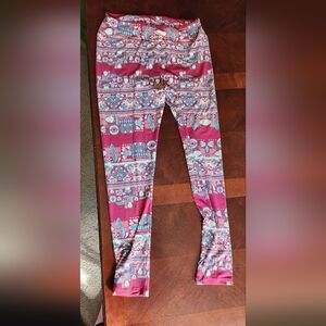 Lularoe Patterned Women's Leggings Tall & Curvy